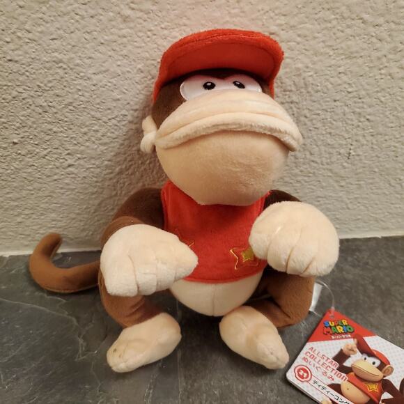 Plush - Diddy Kong 9 Inch (NEW) - Nintendo - Donkey Kong - Super Mario - Picture 3 of 10